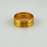 Textured Multi-Line Gold Band Ring 5.47 grams | 201424