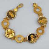 21K Gold Luxury Rose Bracelet 19.32 grams | 206468