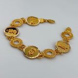 21K Gold Luxury Rose Bracelet 19.32 grams | 206468