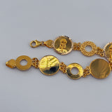21K Gold Luxury Rose Bracelet 19.32 grams | 206468