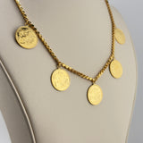 21K Gold Lira Halabi Necklace & Bracelet Set 43.73 grams | 206470