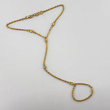 21K Gold Glove Bracelet with 5 Stones 5.53 grams | 206471