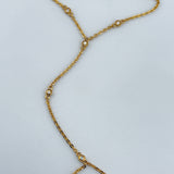 21K Gold Glove Bracelet with 5 Stones 5.53 grams | 206471