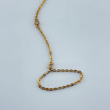 21K Gold Glove Bracelet with 5 Stones 5.53 grams | 206471
