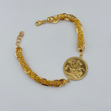 21K Gold Lira Twist Link Bracelet 10.16 grams | 206472