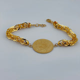 21K Gold Lira Twist Link Bracelet 10.16 grams | 206472