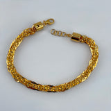 21K Gold Twist Link Bracelet 8.62 grams | 206474