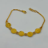 21K Gold Rashadi 5-Motif Bracelet 5.28 grams | 206476
