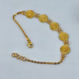 21K Gold Rashadi 5-Motif Bracelet 5.28 grams | 206476