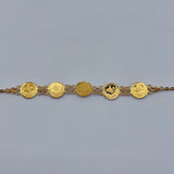 21K Gold Rashadi 5-Motif Bracelet 5.28 grams | 206476