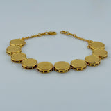 21K Gold Rashadi 10-Motif Bracelet 15.33 grams | 206477