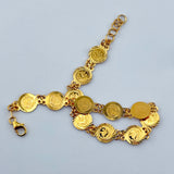 21K Gold Rashadi 12-Motif Bracelet 6.27 grams | 206478