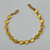 21K Gold Rashadi 15-Motif Bracelet 5.18 grams | 206480