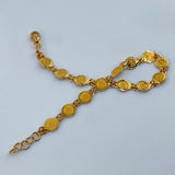 21K Gold Rashadi 15-Motif Bracelet 5.18 grams | 206480