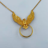21K Gold Bird & Coin Frame Necklace 10.45 grams | 206481