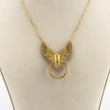 21K Gold Bird & Coin Frame Necklace 10.45 grams | 206481