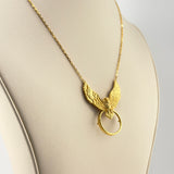 21K Gold Bird & Coin Frame Necklace 10.45 grams | 206481