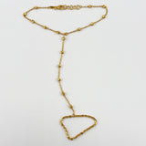 21K Gold Beaded Glove Bracelet 3.67 grams | 206490