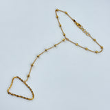 21K Gold Beaded Glove Bracelet 3.67 grams | 206490