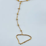 21K Gold Beaded Glove Bracelet 3.67 grams | 206490