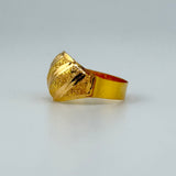 Traditional Textured Gold Ring 4.34 grams | 201561