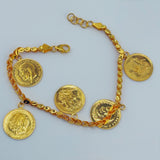 21K Gold 5-Motif Halabi Lira Bracelet 13.60 grams | 206511