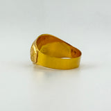 Traditional Engraved Gold Ring 4.05 grams | 201563