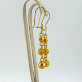 Elegant Three Ball Drop Earrings 4.37 grams | 201586
