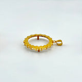 21K Gold Honeycomb Coin Frame Pendant 2.93 grams | 206518