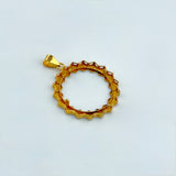 21K Gold Honeycomb Coin Frame Pendant 2.93 grams | 206518