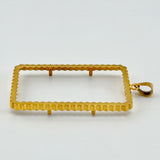 21K Gold PAMP Honeycomb Frame Pendant 6.14 grams | 206519