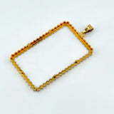 21K Gold PAMP Honeycomb Frame Pendant 6.14 grams | 206519