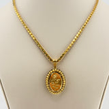 21K Gold Rose Bead Charm Pendant 9.05 grams | 206523