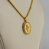 21K Gold Rose Bead Charm Pendant 9.05 grams | 206523