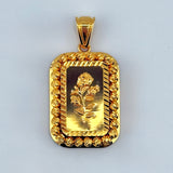21K Gold Rose Charm Pendant 7.14 grams | 206526