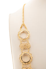Gold Coin Klada Necklace - Coin Frame Bezel Lira