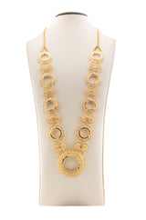 Gold Coin Klada Necklace - Coin Frame Bezel Lira