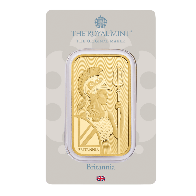 Britannia 1oz Minted Gold Bar