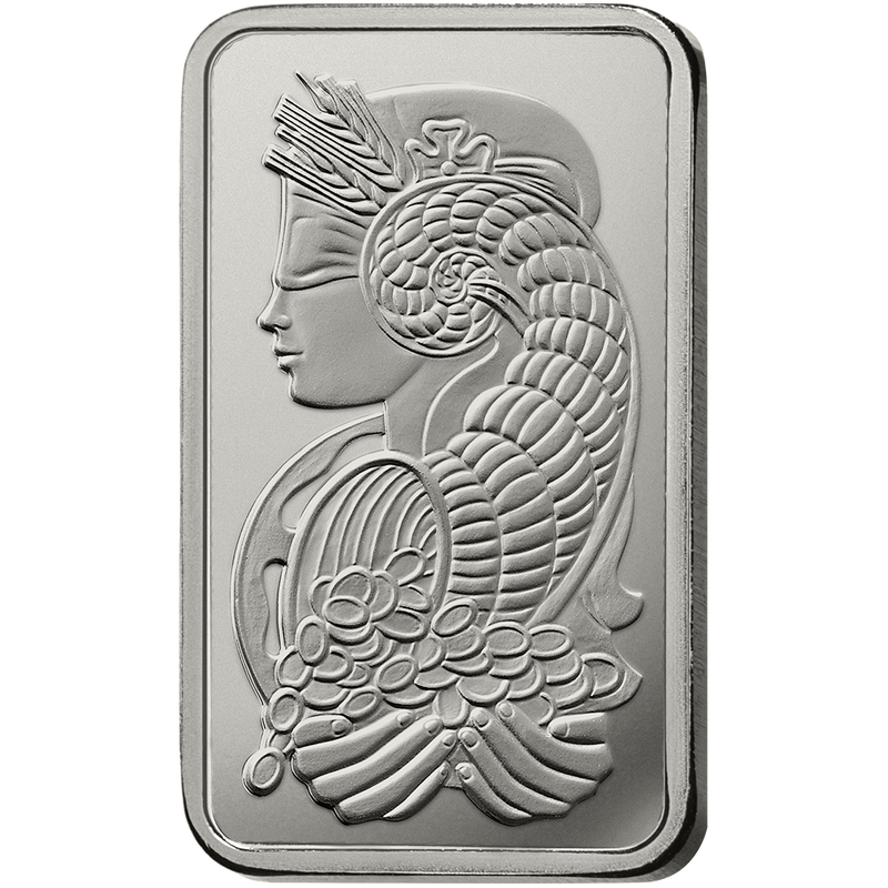 Fortuna Platinum Minted Bar - 1 oz