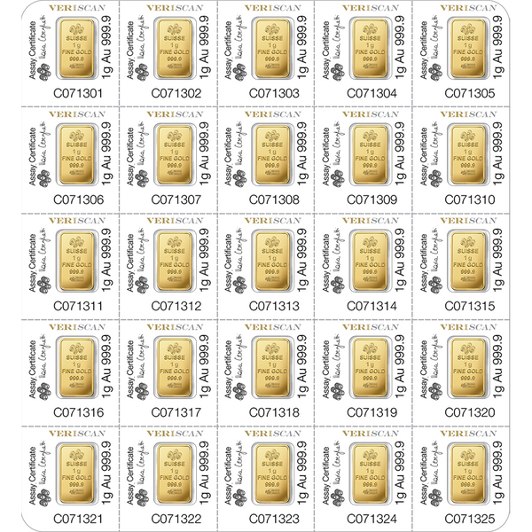 Fortuna Gold Minted Bar - MULTIGRAM+25