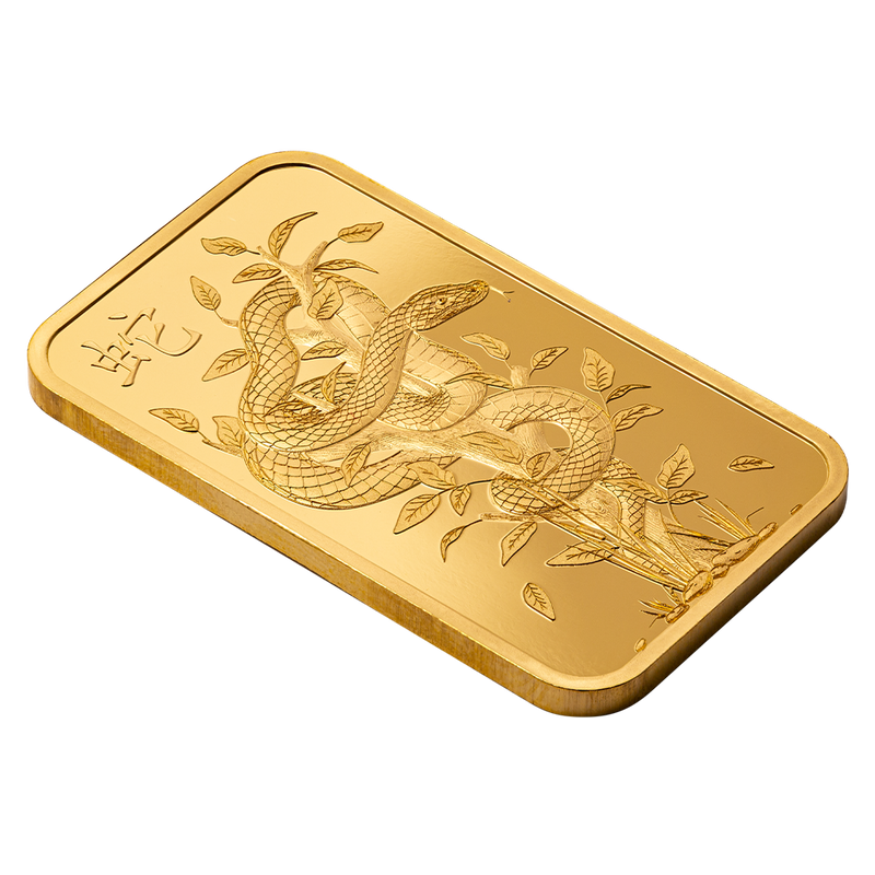 2025 Lunar Year of the Snake - Legend of the White Snake 1oz Gold Bar