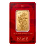 2025 Lunar Year of the Snake - Legend of the White Snake 1oz Gold Bar